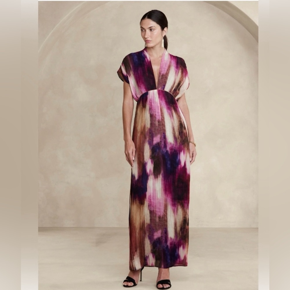 Banana Republic BANANA REPUBLIC Ana Pleated Maxi Dress Women's Size S